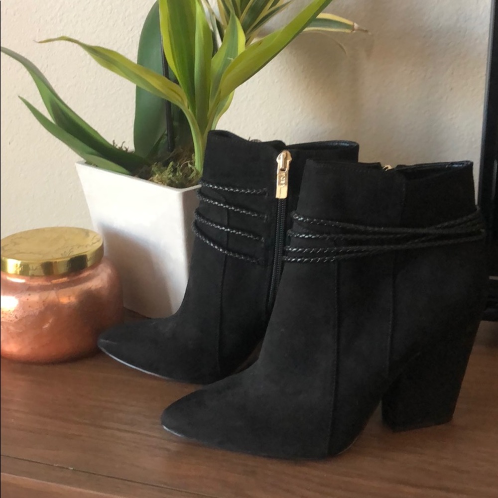 BCBGeneration Black Booties Size 8
